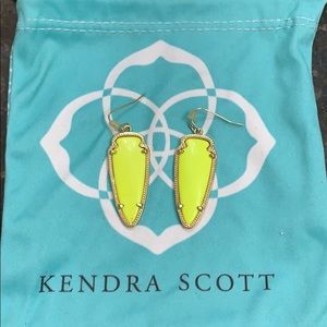 Kendra Scott earrings in a rare yellow